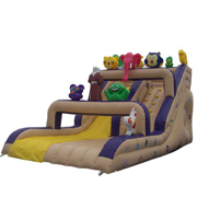 funny inflatable Jungle Buddies slide